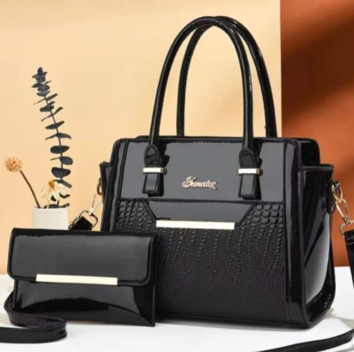 Luxury Black Handbag Set