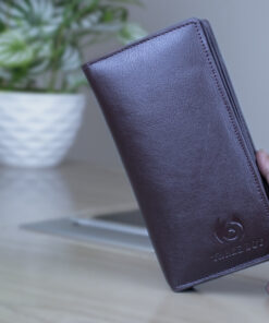Genuine Leather Long Wallet (Chocolate Colour)