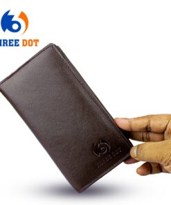 Genuine Leather Long Wallet (Chocolate Colour)