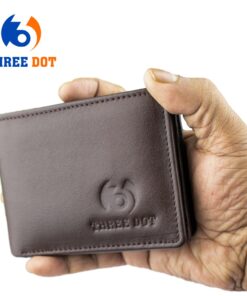 Genuine Leather Short Wallet-(Chocolate Colour)