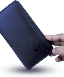 Genuine Leather Long Wallet (Black Colour)